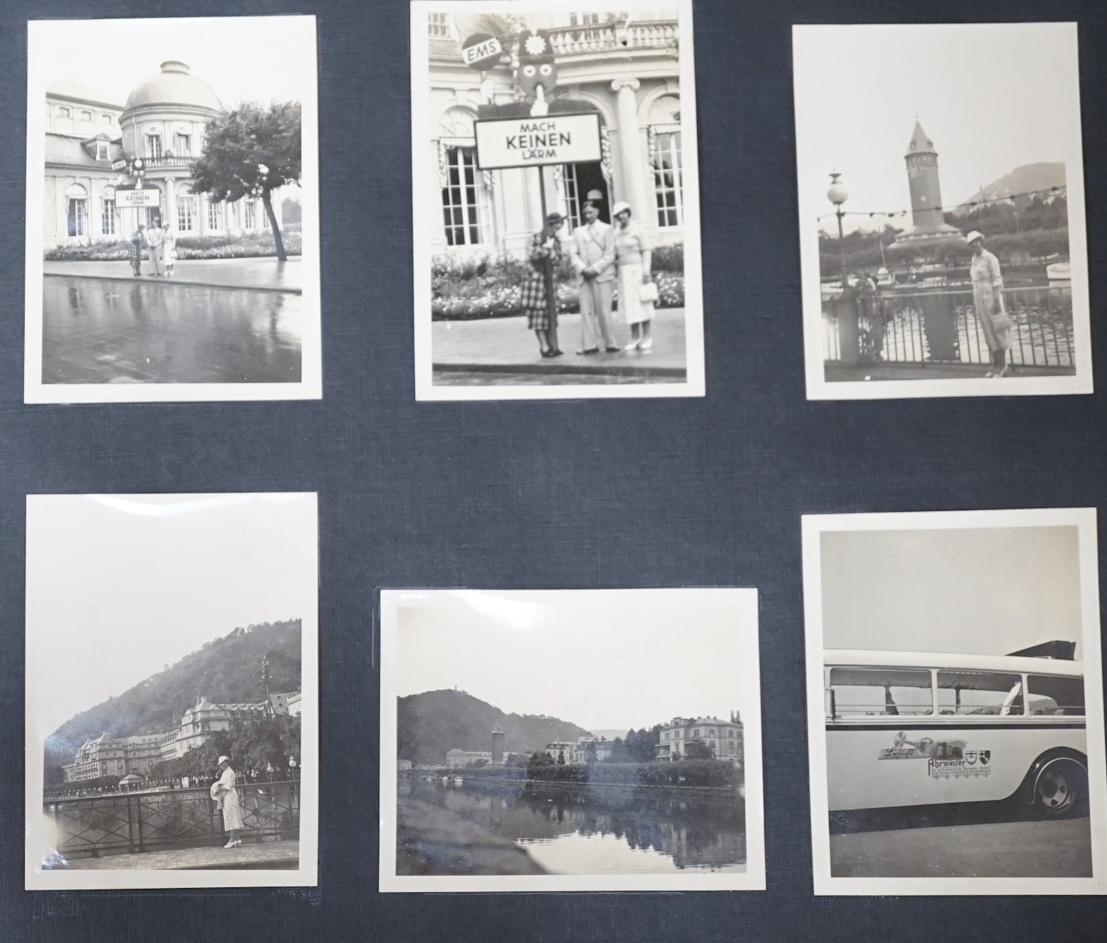 An English photograph album with photos of a holiday to Germany in August 1936.
